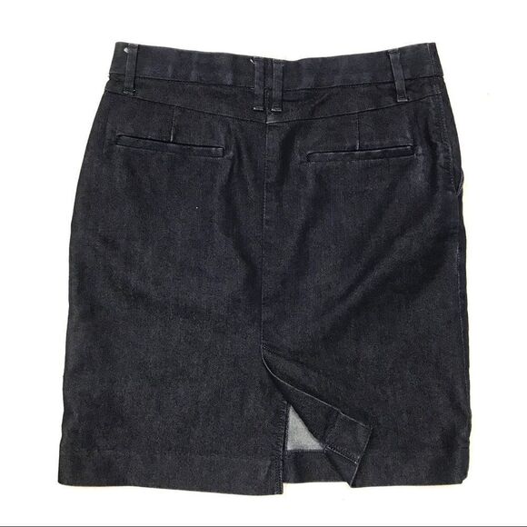 👠Banana Republic Dark chambray jean skirt      Size 0 - Picture 3 of 6